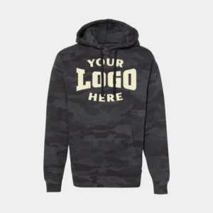 Custom Heavyweight Camo-Styled Hoodie – IND4000
