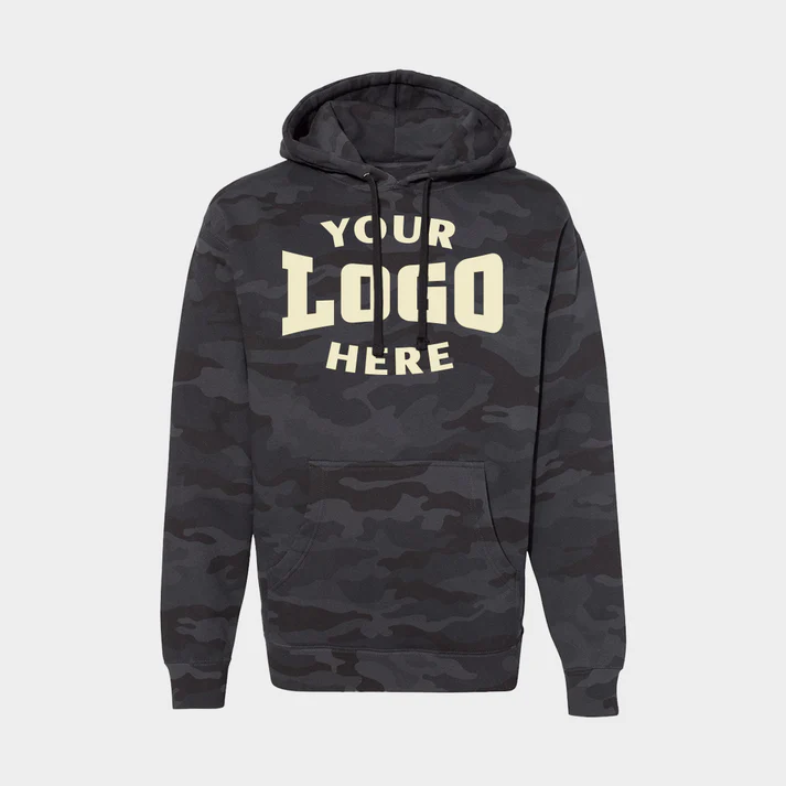 Custom Heavyweight Camo-Styled Hoodie - IND4000 - Image 2
